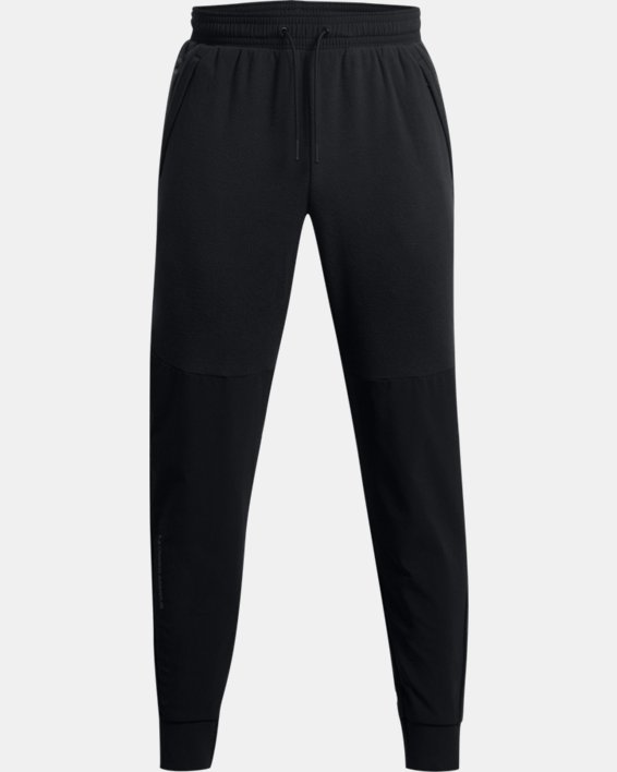 Men's UA RUSH™ Fleece Pants, Black, pdpMainDesktop image number 4